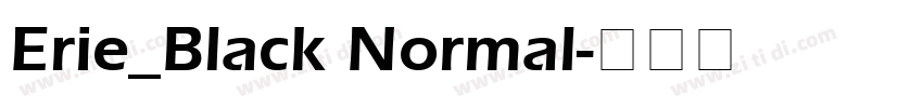 Erie_Black Normal字体转换